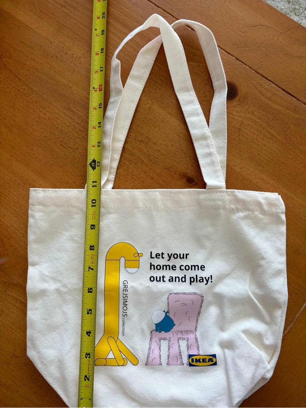 IKEA Mini Tote Bag, GREJSIMOJS Collection, Cream color, Brand New in Bag
